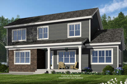 Craftsman House Plan #098-00519 Elevation Photo