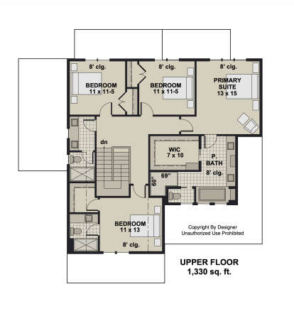 Second Floor for House Plan #098-00519