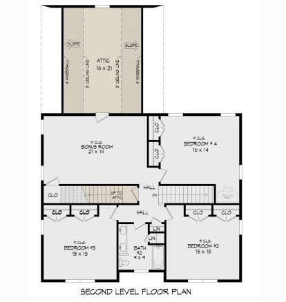 Second Floor for House Plan #940-01290