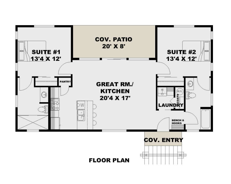House Plan House Plan #33003 Drawing 1