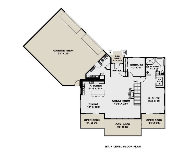 House Plan House Plan #33004 Drawing 1