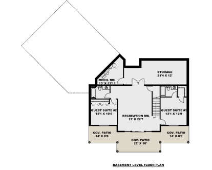 Basement for House Plan #039-00790