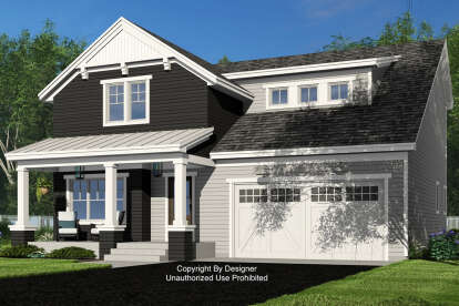Craftsman House Plan #098-00520 Elevation Photo