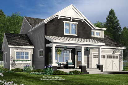 Craftsman House Plan #098-00520 Elevation Photo