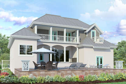 European House Plan #8436-00133 Elevation Photo