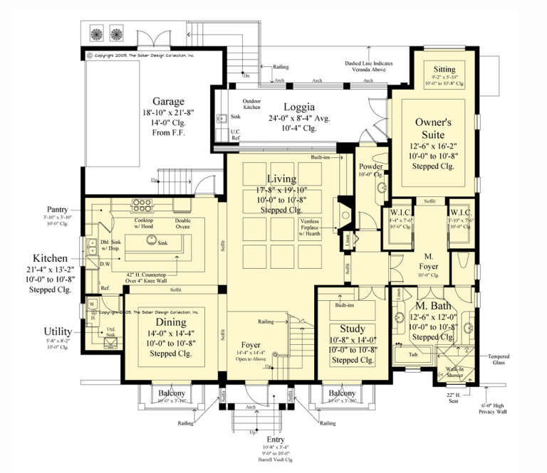 House Plan House Plan #33006 Drawing 1