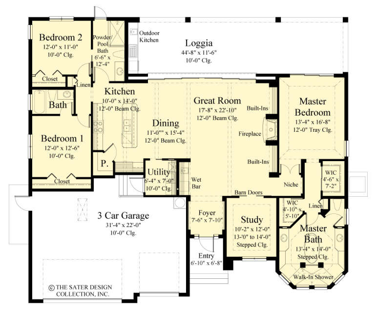 House Plan House Plan #33007 Drawing 1