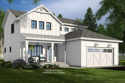Modern Farmhouse House Plan #098-00521 Elevation Photo