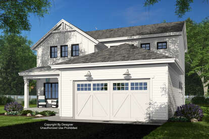 Modern Farmhouse House Plan #098-00521 Elevation Photo