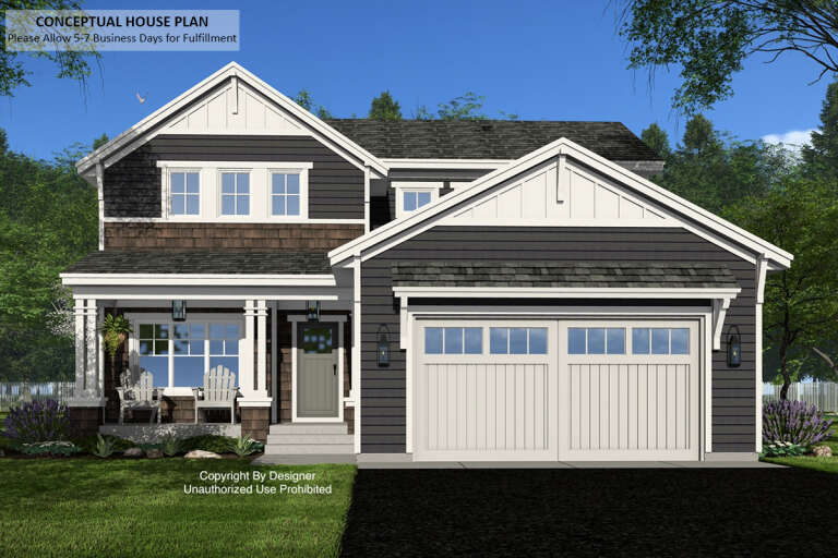 House Plan House Plan #33009 Front Elevation 