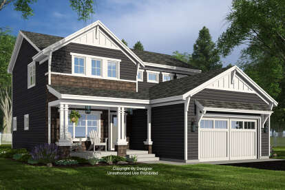 Craftsman House Plan #098-00522 Elevation Photo