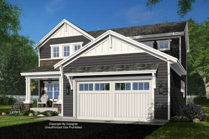 Craftsman House Plan #098-00522 Elevation Photo