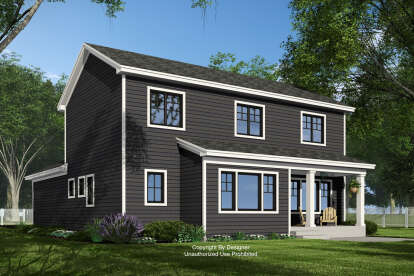 Craftsman House Plan #098-00522 Elevation Photo