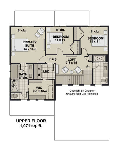 Second Floor for House Plan #098-00522