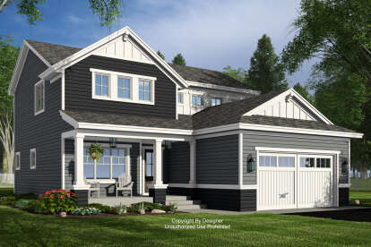 Craftsman House Plan #098-00523 Elevation Photo