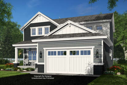 Craftsman House Plan #098-00523 Elevation Photo