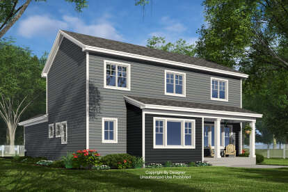 Craftsman House Plan #098-00523 Elevation Photo