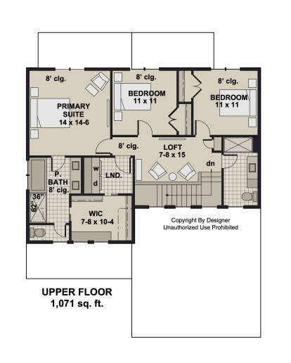 Second Floor for House Plan #098-00523