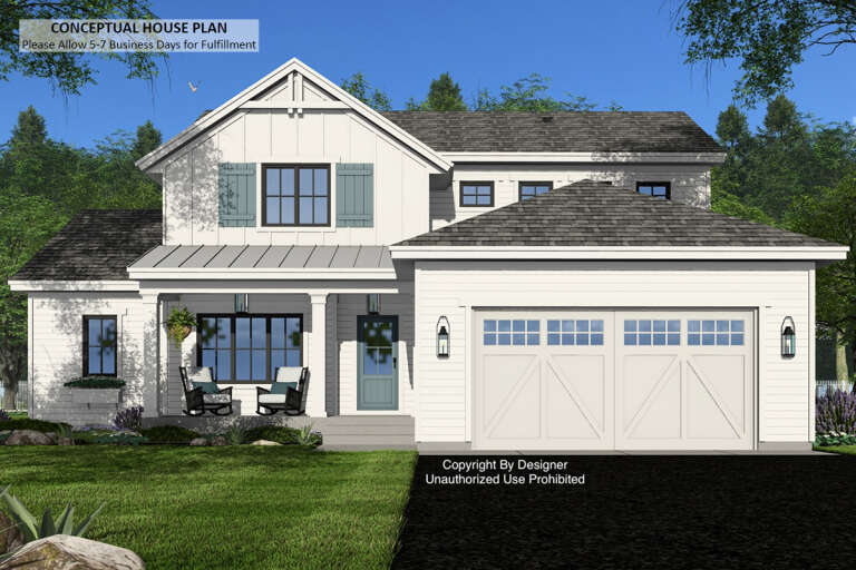 House Plan House Plan #33012 Front Elevation 
