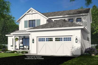 Modern Farmhouse House Plan #098-00524 Elevation Photo