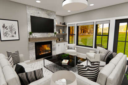 Modern Farmhouse House Plan #098-00524 Additional Photo