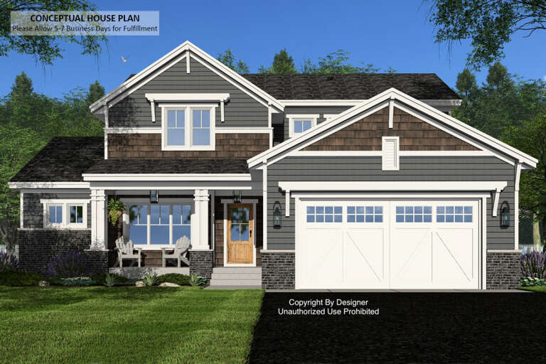 House Plan House Plan #33013 Front Elevation 