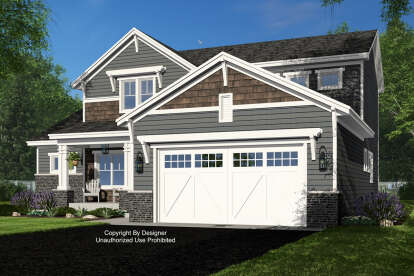 Craftsman House Plan #098-00525 Elevation Photo