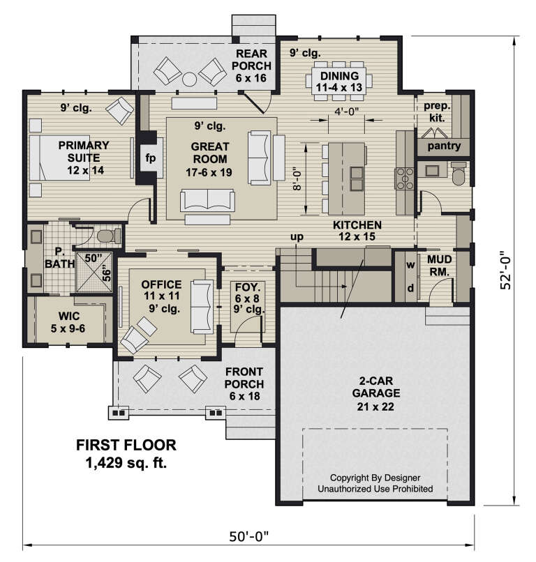House Plan House Plan #33013 Drawing 1