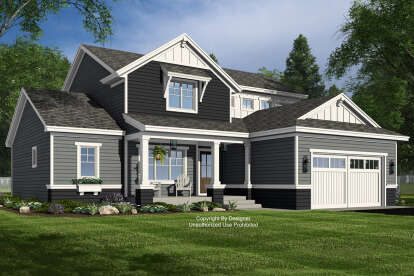 Craftsman House Plan #098-00526 Elevation Photo