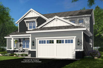 Craftsman House Plan #098-00526 Elevation Photo