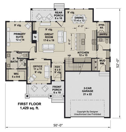 Main Floor  for House Plan #098-00526
