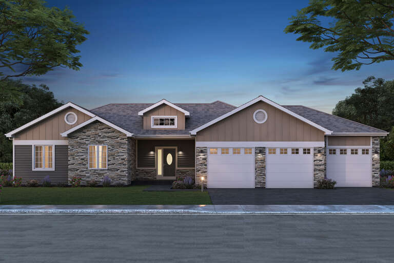 House Plan House Plan #33015 Front Elevation 
