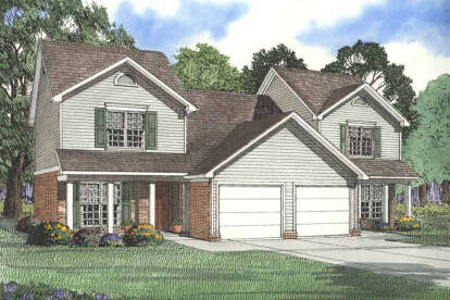 Traditional House Plan #110-01132 Elevation Photo