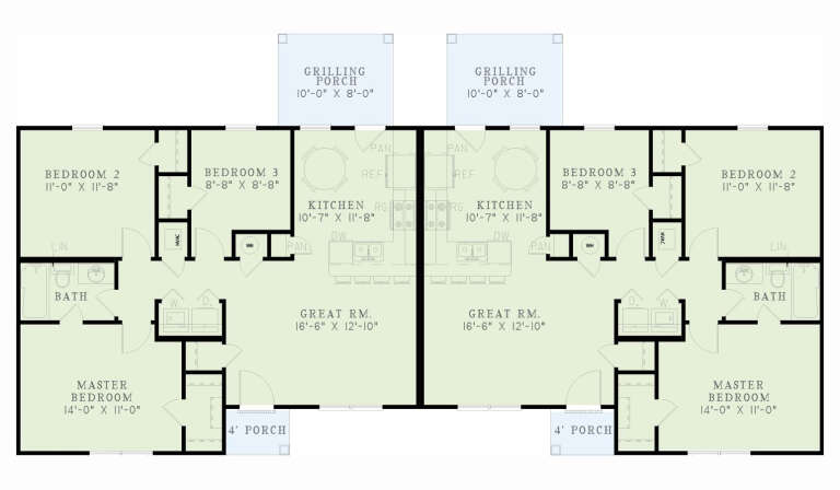 House Plan House Plan #33017 Drawing 1