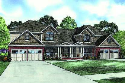 Craftsman House Plan #110-01134 Elevation Photo
