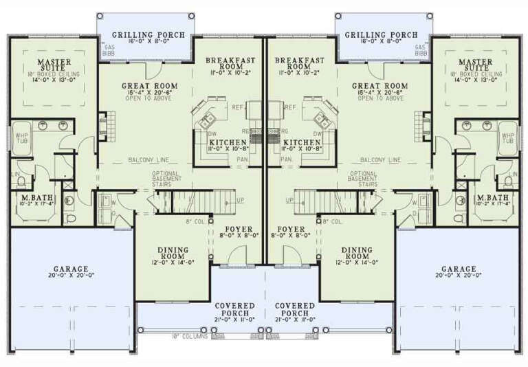 House Plan House Plan #33018 Drawing 1