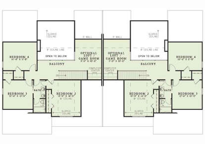 Second Floor for House Plan #110-01134