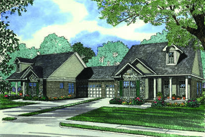 Traditional House Plan #110-01135 Elevation Photo