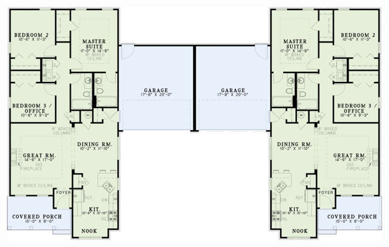 House Plan House Plan #33019 Drawing 1