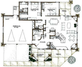 Floorplan 1 for House Plan #192-00007
