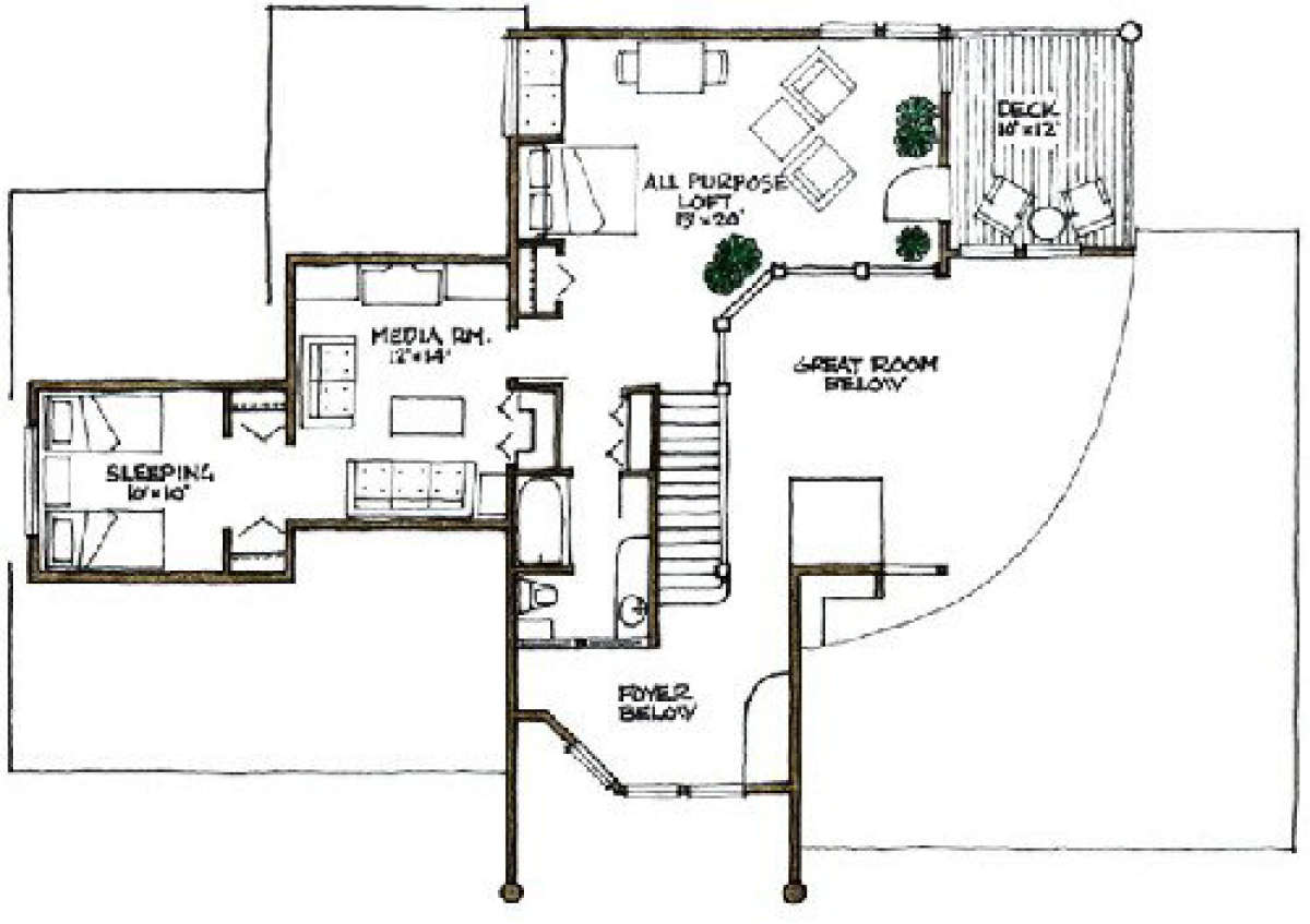 Floorplan 2 for House Plan #192-00007