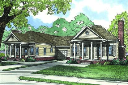 Traditional House Plan #110-01138 Elevation Photo