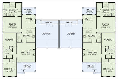 Main Floor  for House Plan #110-01141