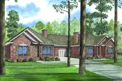 Traditional House Plan #110-01142 Elevation Photo