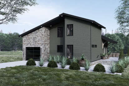 Modern House Plan #8318-00424 Elevation Photo