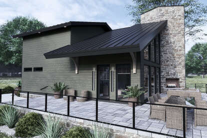 Modern House Plan #8318-00424 Elevation Photo