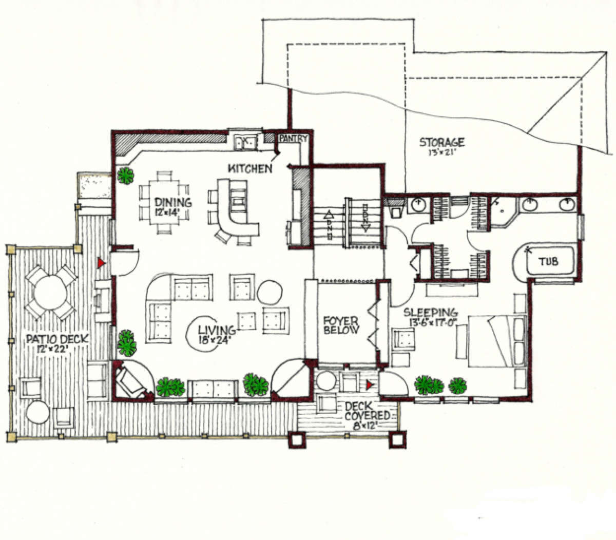 Floorplan 2 for House Plan #192-00008