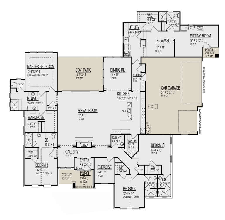 House Plan House Plan #33031 Drawing 1