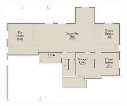 Basement for House Plan #6785-00012