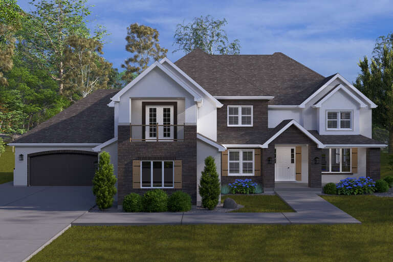House Plan House Plan #33033 Front Elevation 
